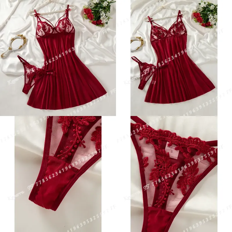 Wine & Beer Hydrometer - Chemise de nuit semi-transparente pour femme,