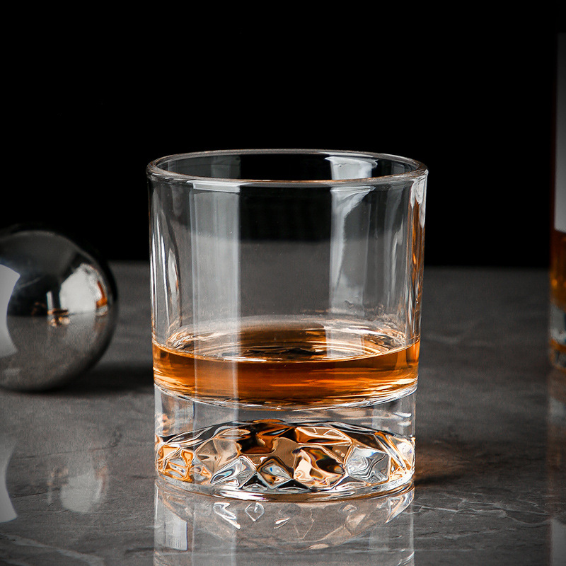 Wine Vodka Beer - Verre à whisky à fond optique