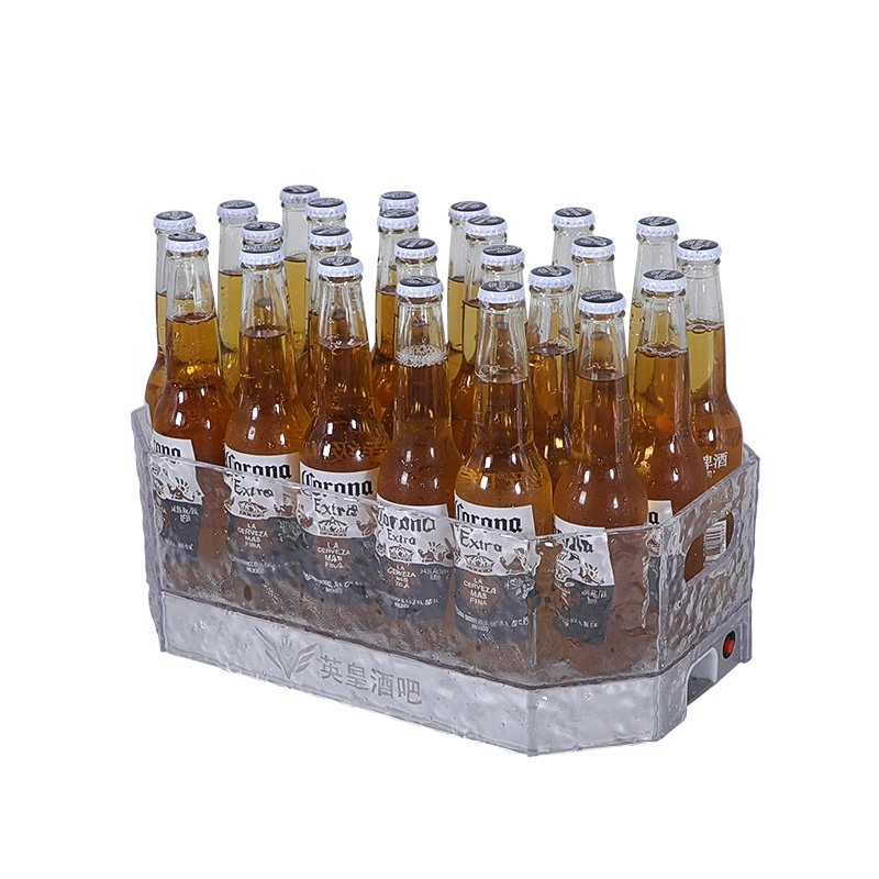 Wine Plus Beer - Seau à glace lumineux LED pour