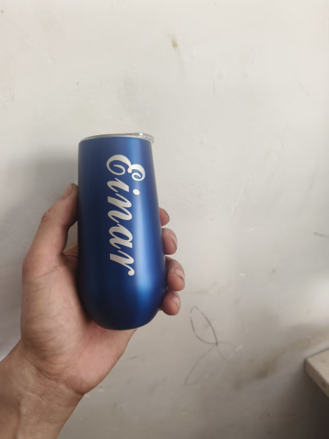 Wine With Beer Name - Nom de mariage personnalisé 6oz Thermos