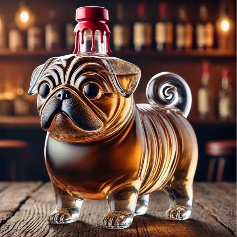Wine Vodka Beer - Support à whisky transparent en forme