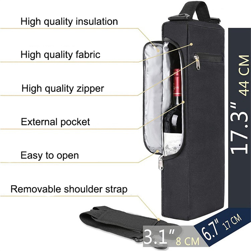 Sac isotherme de Golf noir, vi - Wine Beer Type avis et prix