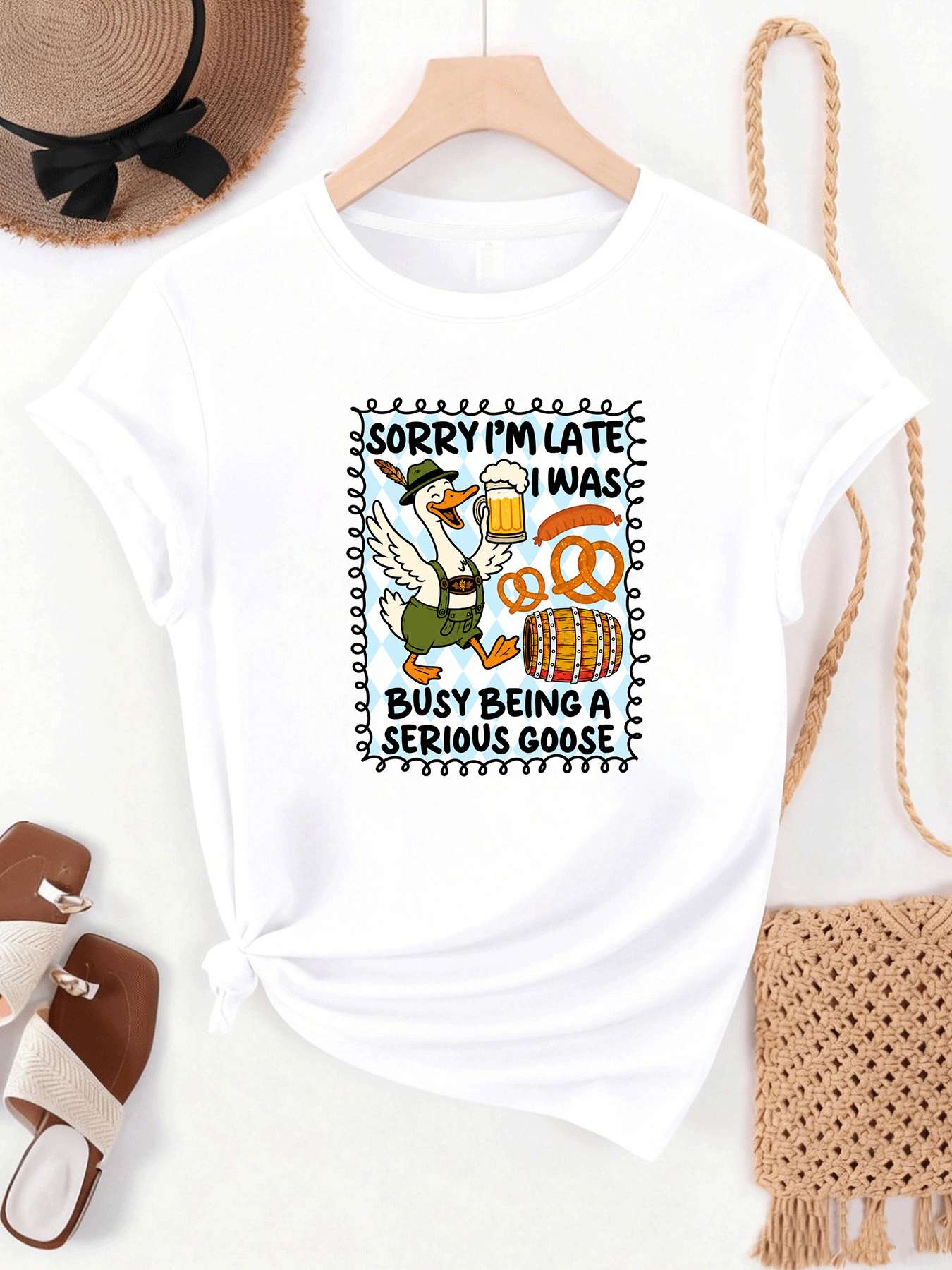 【MYJ06269】T-shirt pour femmes  - Wine Plus Beer avis et prix