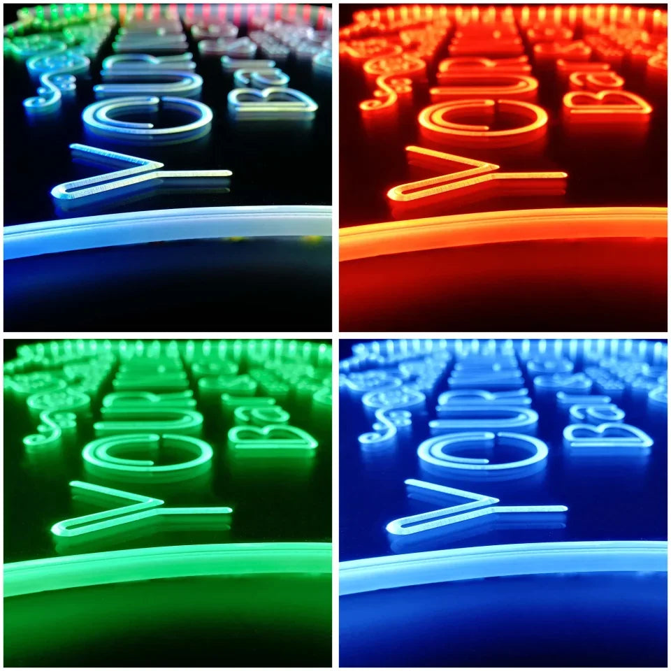 Panneau LED Glam dynamique RGB - Wine With Beer Name avis et prix