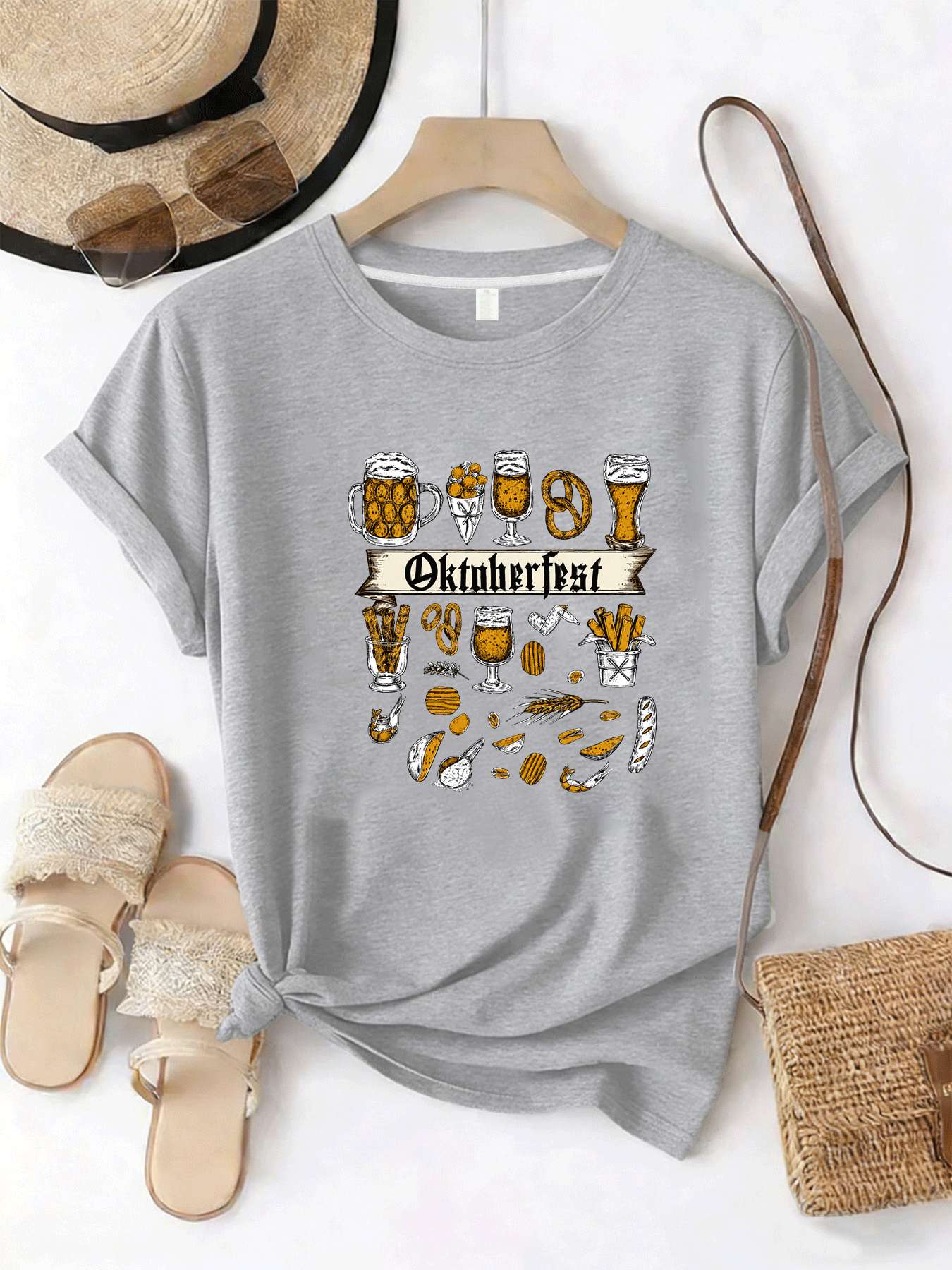 【MYJ06261】T-shirt pour femmes  - Wine Plus Beer avis et prix